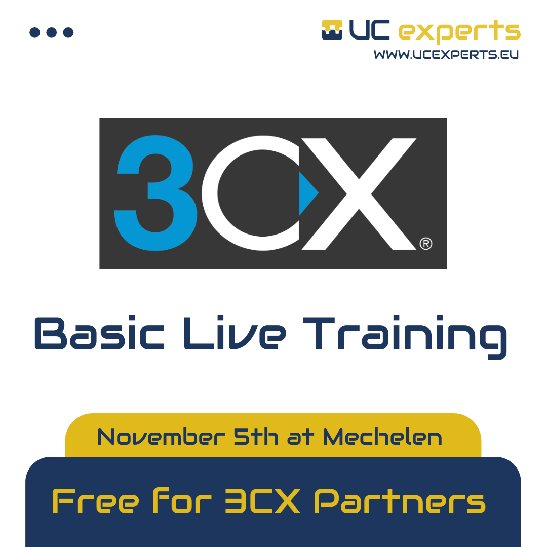 3CX  Basic Training - November 5th