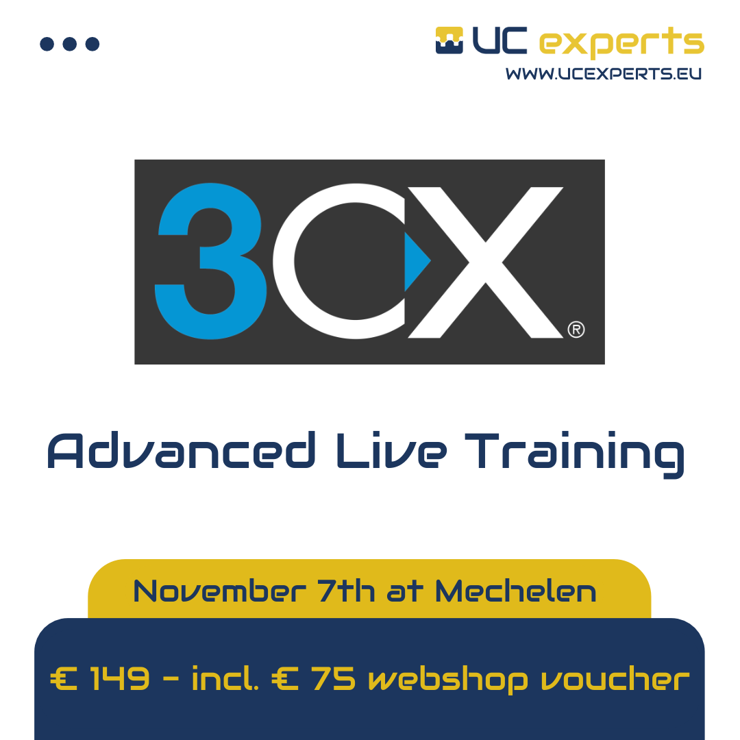 3CX Advanced Training - November 7th