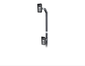 2N® IP Force and Safety - Gooseneck stand double, 115cm (45”) and 203cm (80”)